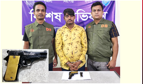 কুমিল্লায় ১টি বিদেশী পিস্তলসহ ১৫টি মামলার আসামী গ্রেফতার